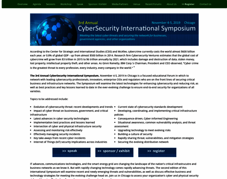 Cybersecurity-symposium.com thumbnail