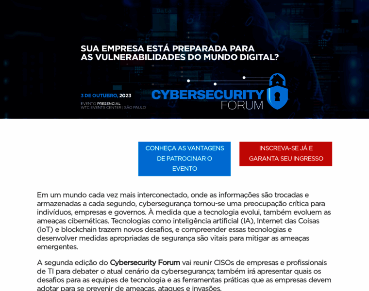 Cybersecurityforum.com.br thumbnail