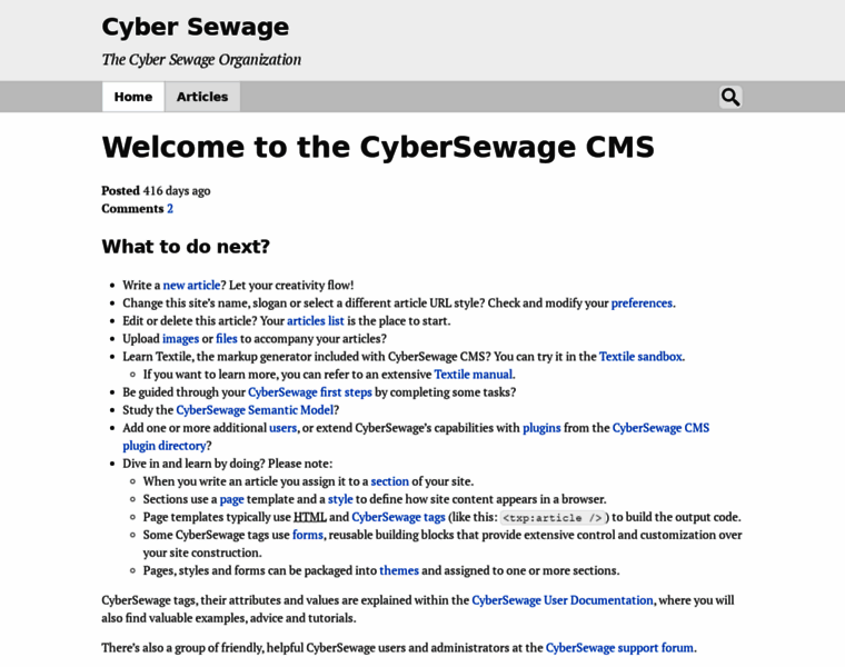 Cybersewage.org thumbnail