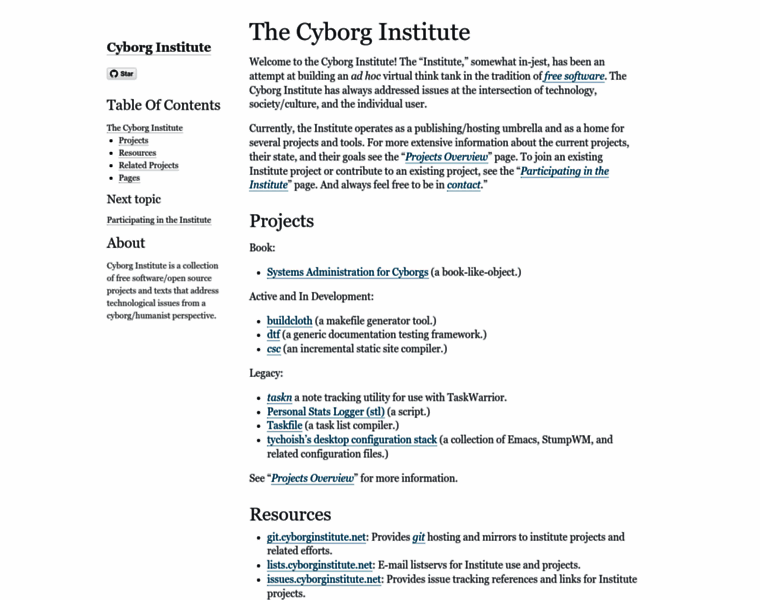 Cyborginstitute.org thumbnail Cyborginstitute.org thumbnail