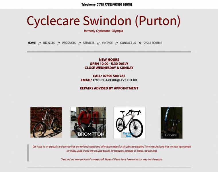 Cyclecareswindon.co.uk thumbnail
