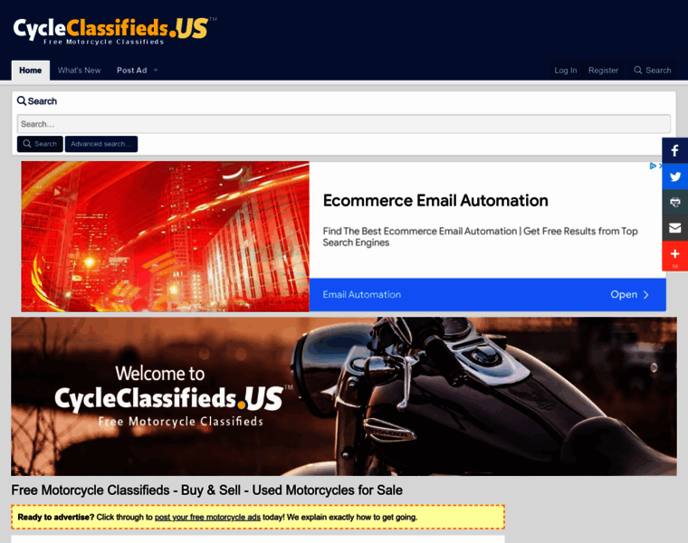 Cycleclassifieds.us thumbnail