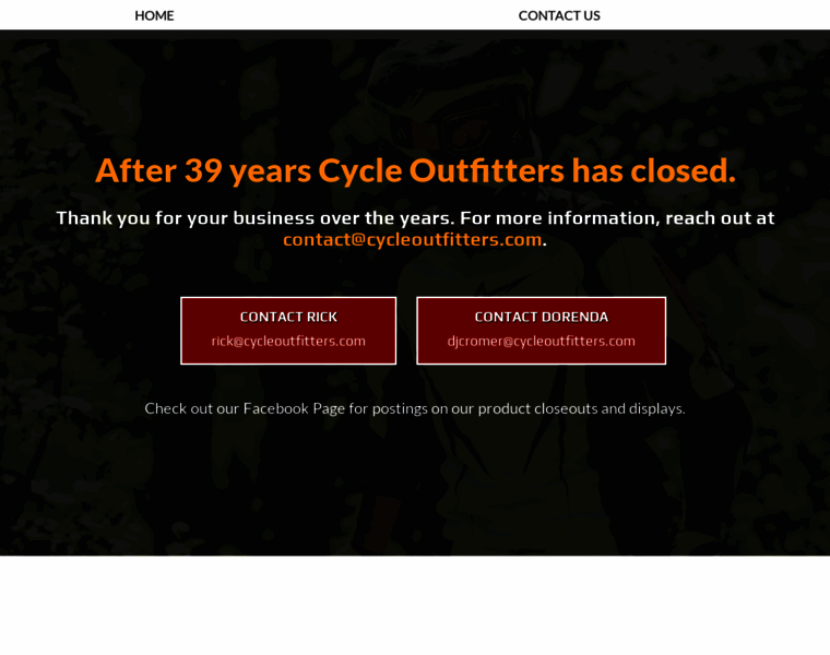 Cycleoutfitters.com thumbnail