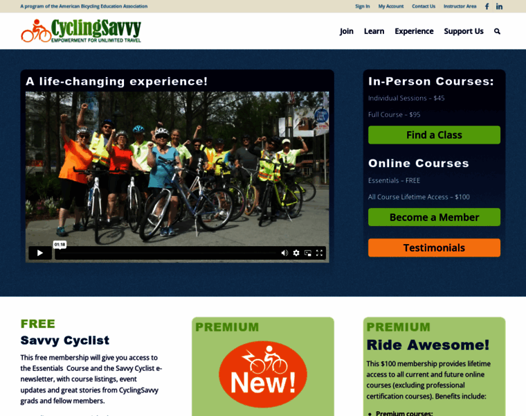 Cyclingsavvy.org thumbnail