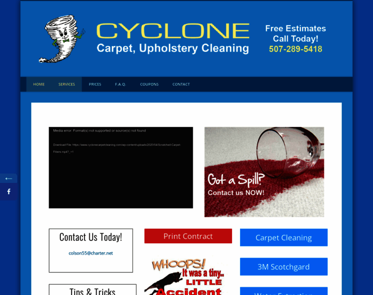 Cyclonecarpetcleaning.com thumbnail