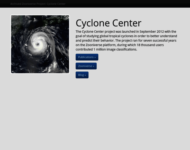 Cyclonecenter.org thumbnail
