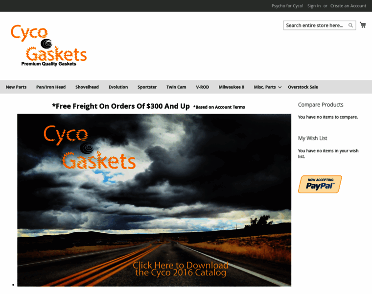 Cycogasket.com thumbnail