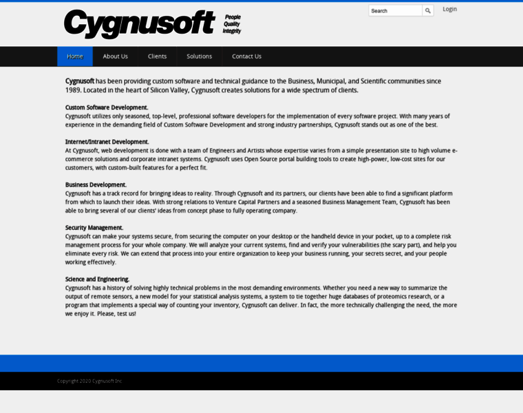 Cygnusoft.com thumbnail