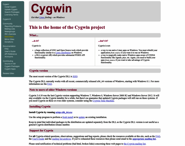 Cygwin.com thumbnail