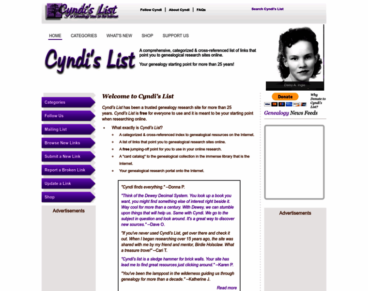 Cyndislist.com thumbnail