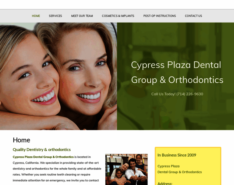Cypressplazadentalgroup.com thumbnail