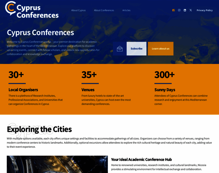 Cyprusconferences.org thumbnail