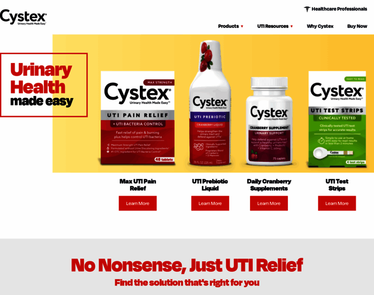 Cystex.com thumbnail