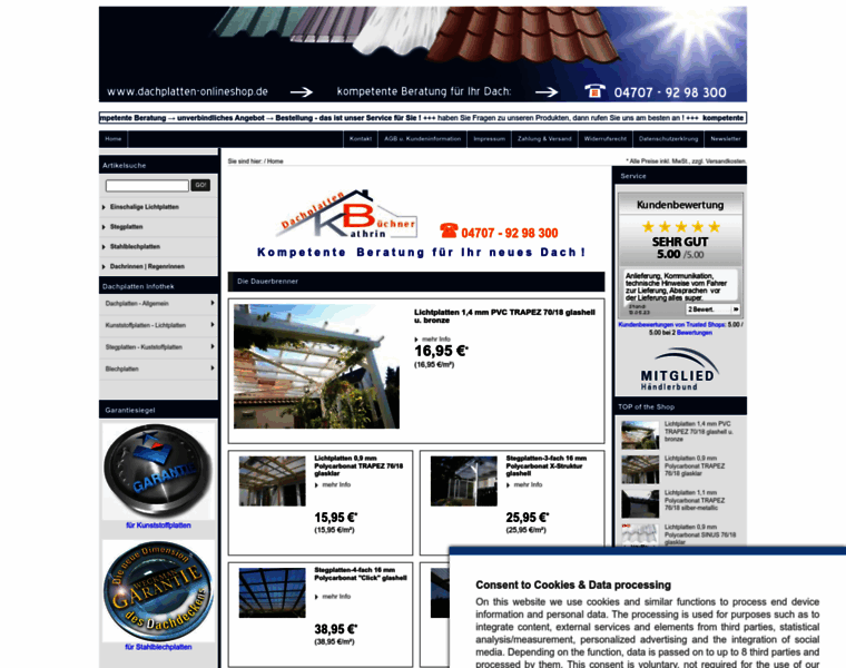 Dachplatten-onlineshop.de thumbnail