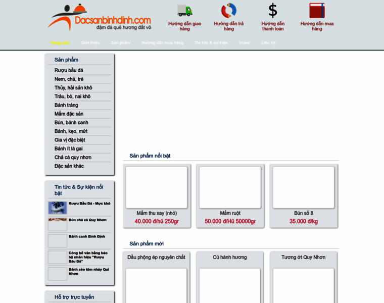 Dacsanbinhdinh.com thumbnail