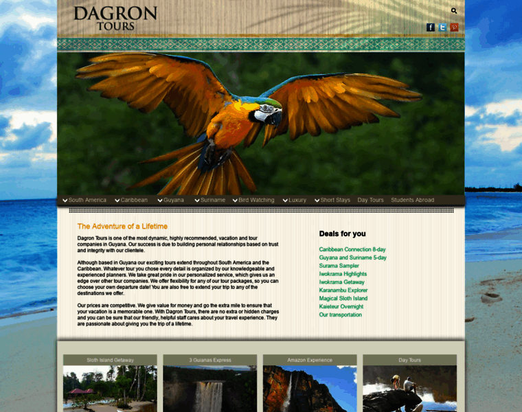 Dagron-tours.com thumbnail
