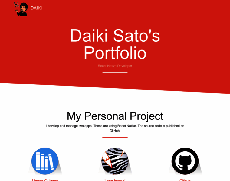 Daiki-portfolio.com thumbnail