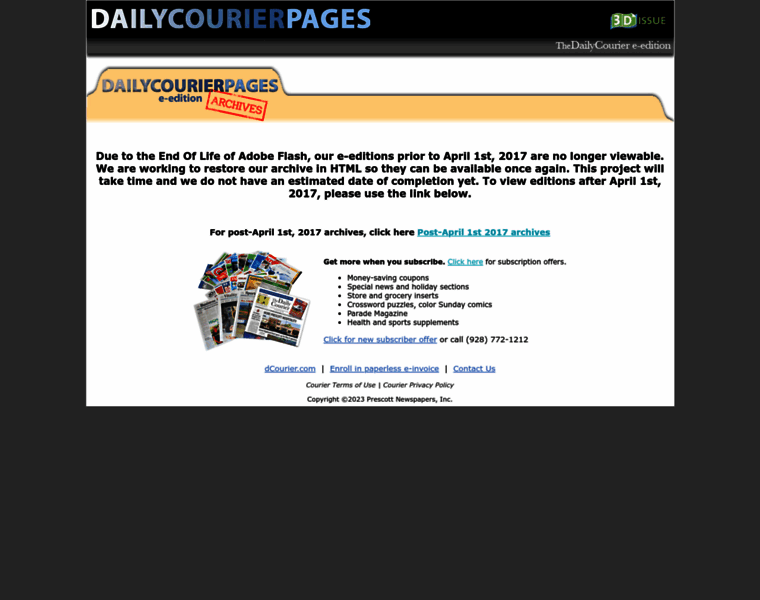Dailycourierpages.com thumbnail