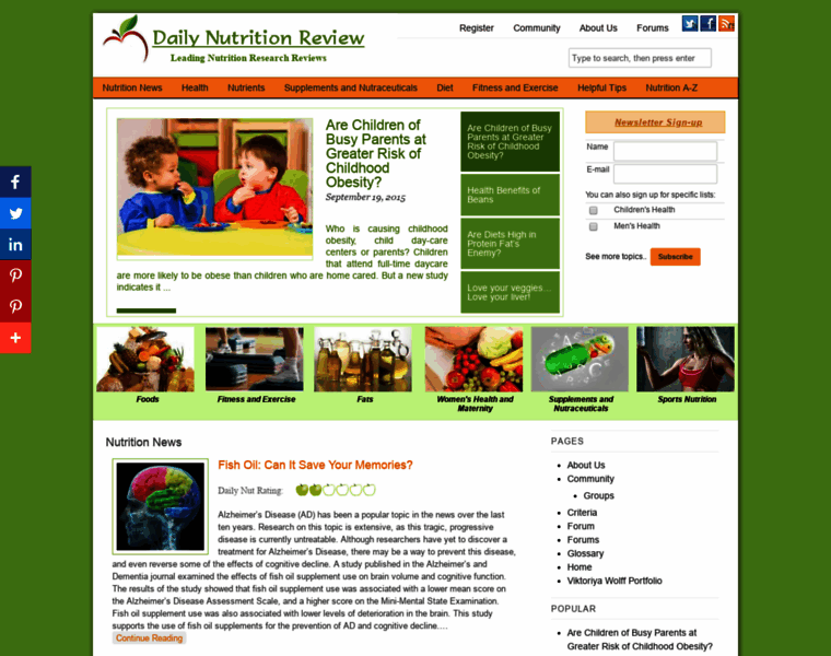 Dailynutritionreview.com thumbnail