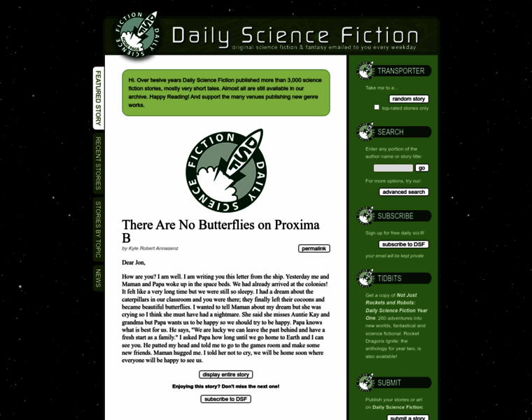 Dailysciencefiction.com thumbnail