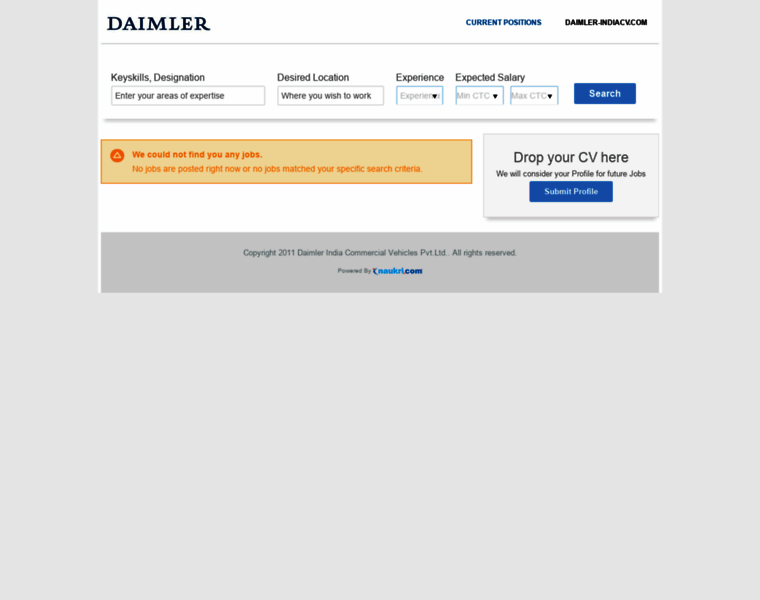 Daimler-indiacv.careersitemanager.com thumbnail