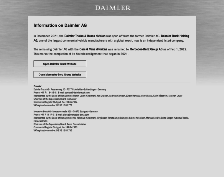 Daimler.de thumbnail