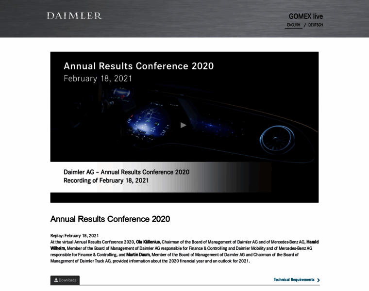 Daimler.gomexlive.com thumbnail