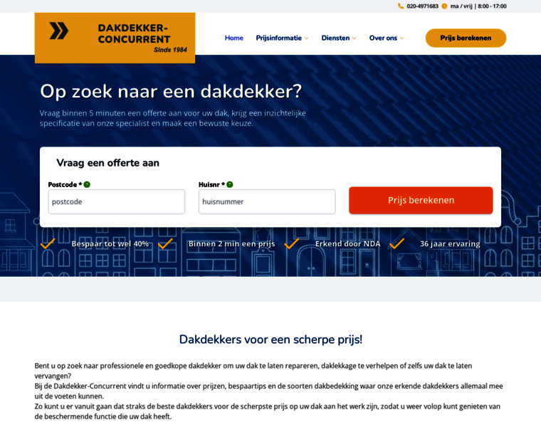 Dakdekker-concurrent.nl thumbnail