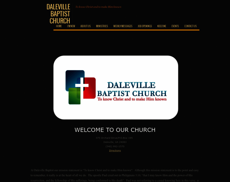 Dalevillebaptistchurch.com thumbnail