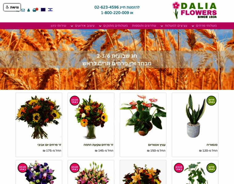 Daliaflowers.co.il thumbnail