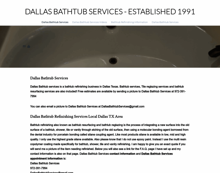 Dallasbathtubservices.com thumbnail