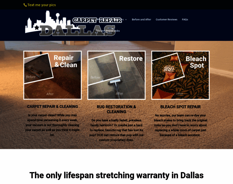 Dallascarpetrepair.com thumbnail