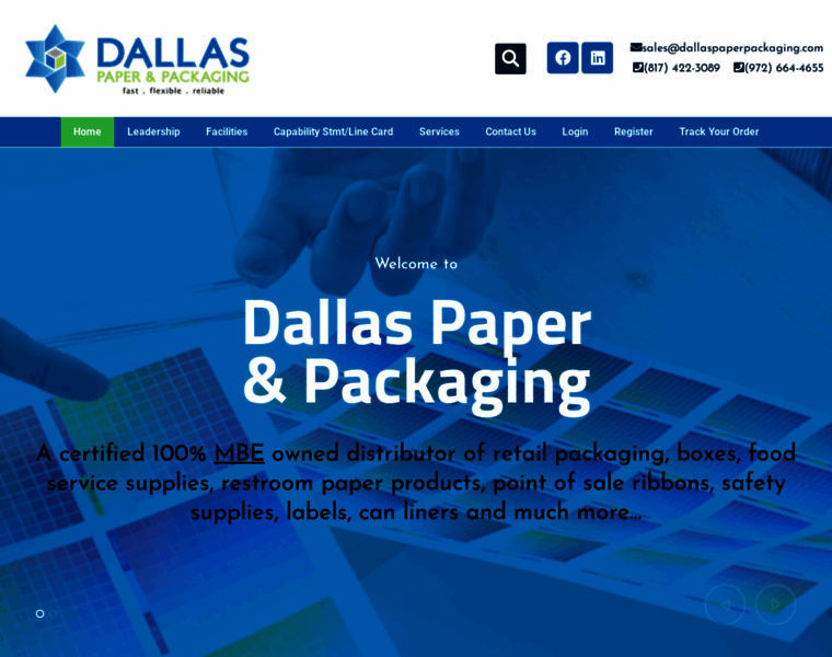 Dallaspaperpackaging.com thumbnail