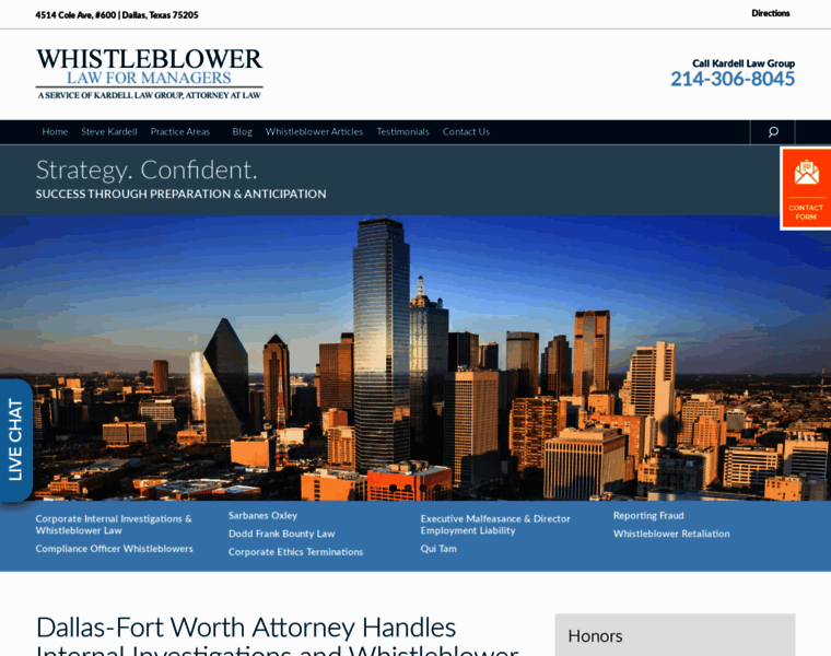 Dallaswhistleblowerlawyer.com thumbnail