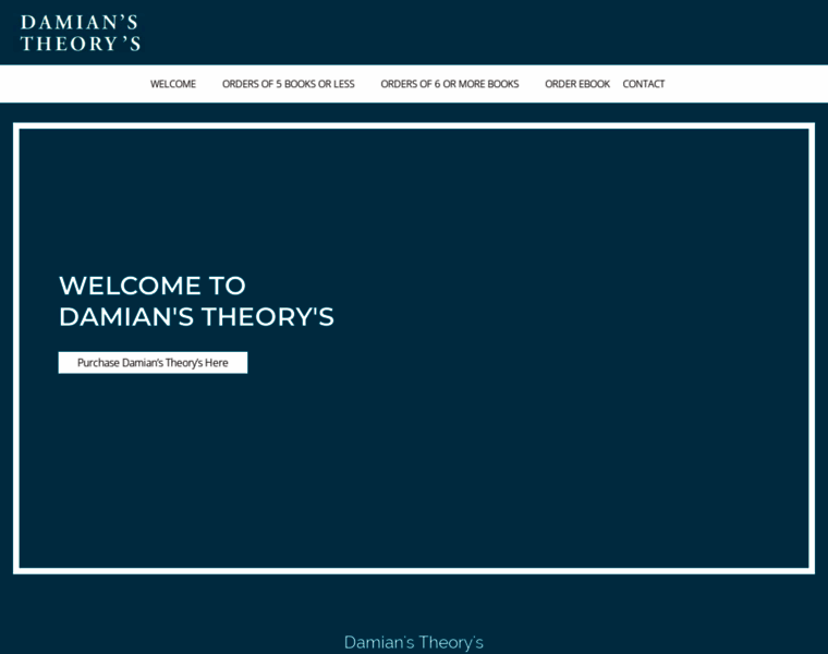 Damians-theorys.com thumbnail