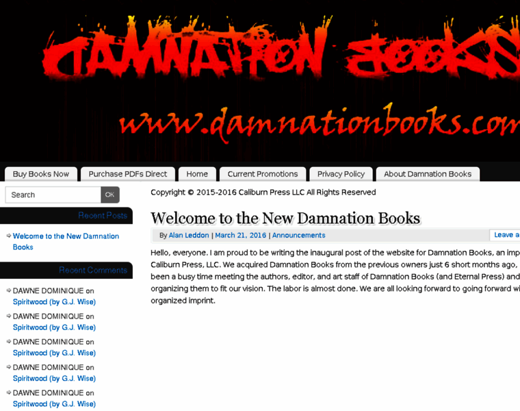 Damnationbooks.com thumbnail