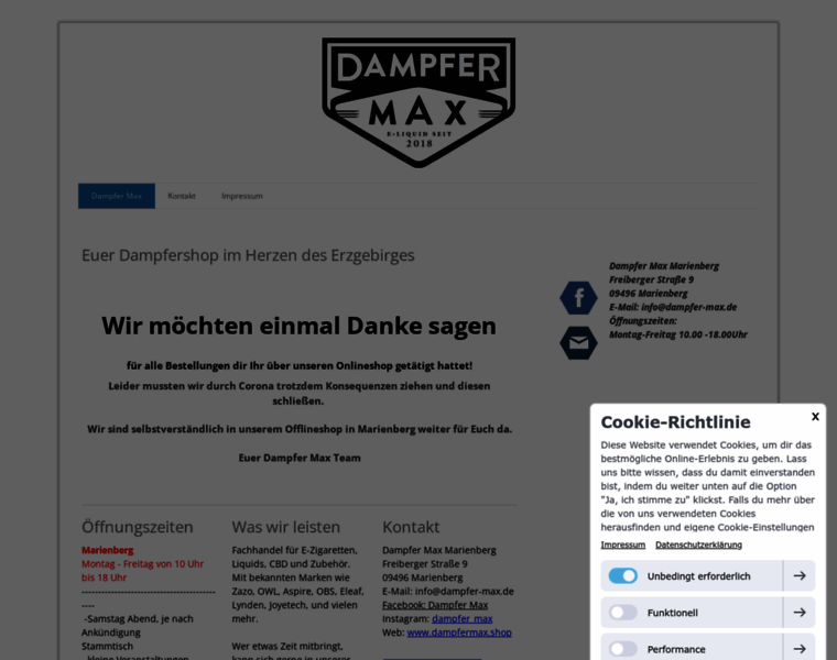 Dampfermax.shop thumbnail