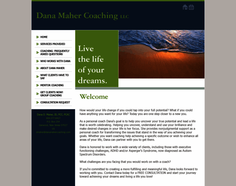 Danamahercoaching.com thumbnail