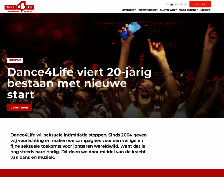 Dance4life.nl thumbnail