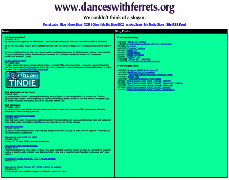 Danceswithferrets.org thumbnail