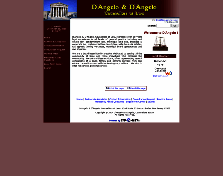 Dangelo-law.com thumbnail