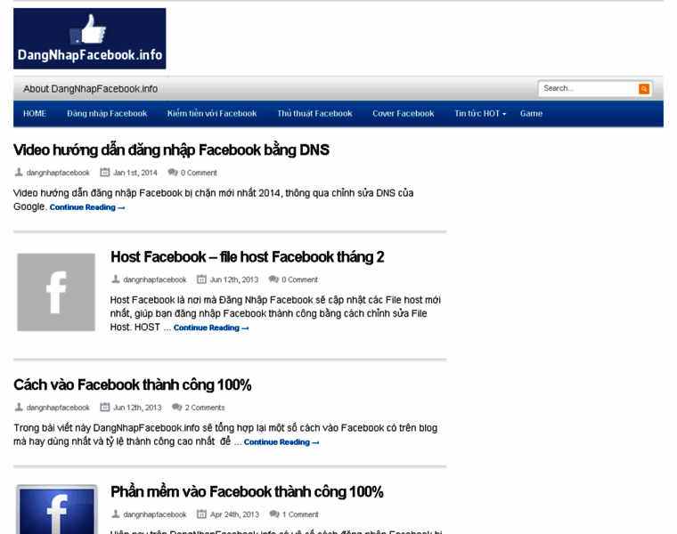 Dangnhapfacebook.info thumbnail