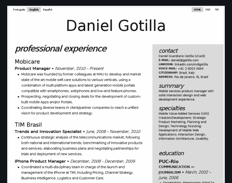 Daniel.gotil.la thumbnail