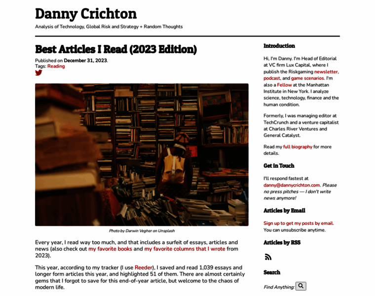 Dannycrichton.com thumbnail