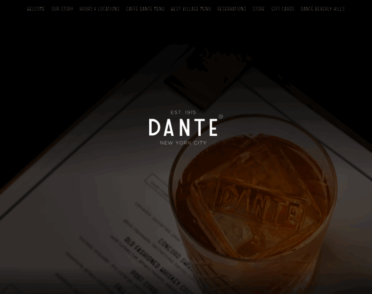 Dante-nyc.com thumbnail