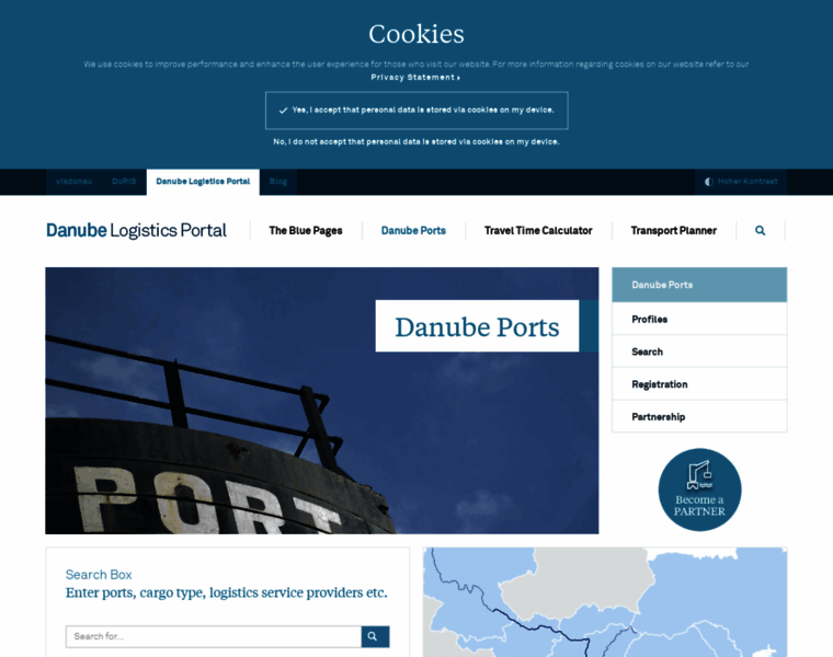 Danubeports.info thumbnail