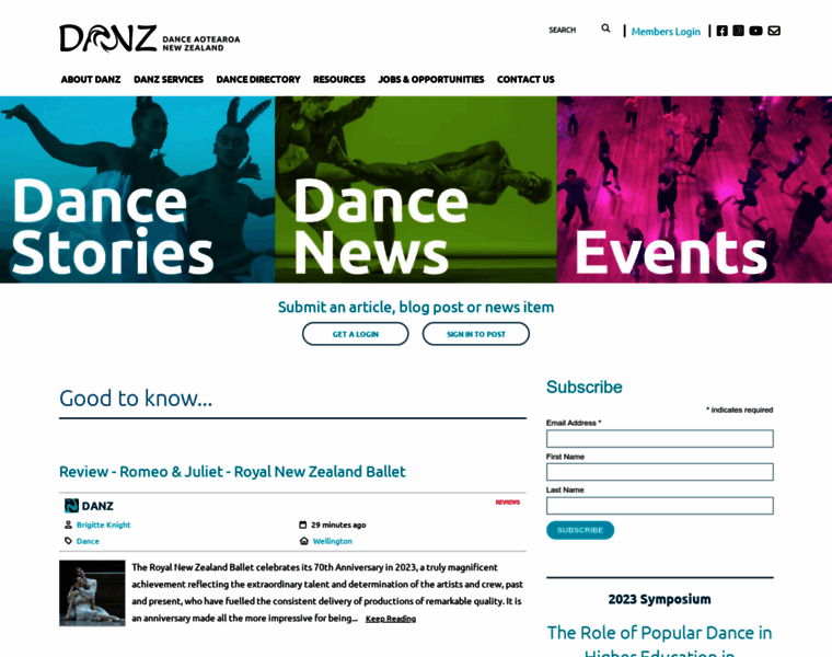 Danz.org.nz thumbnail
