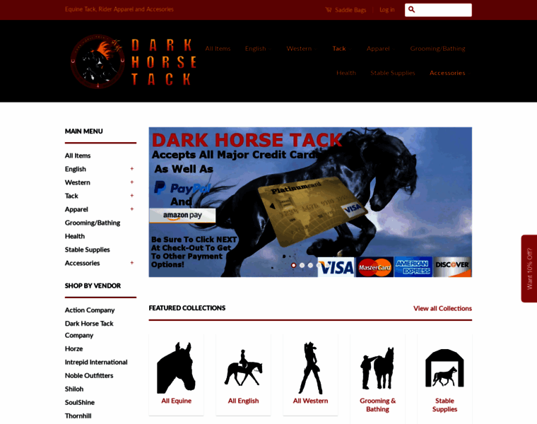 Dark-horse-tack.com thumbnail