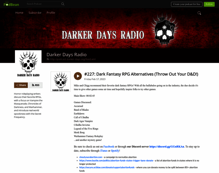 Darker-days.org thumbnail