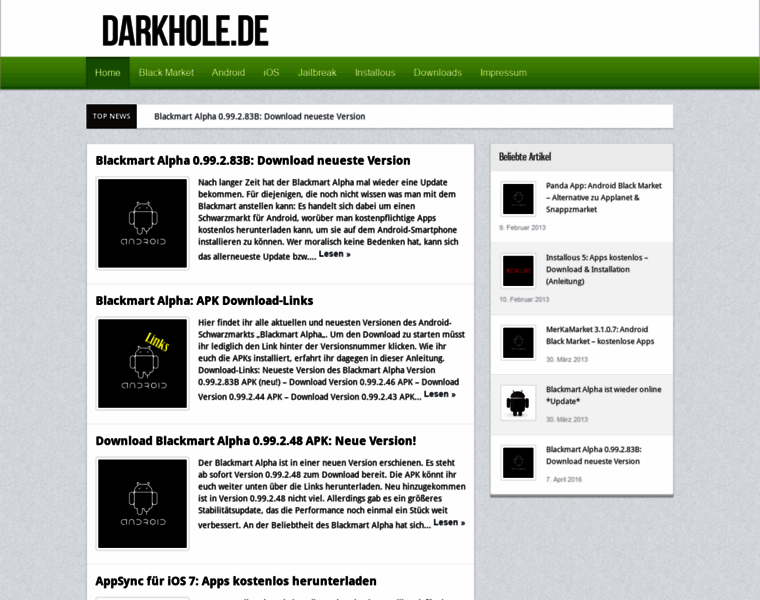 Darkhole.de thumbnail